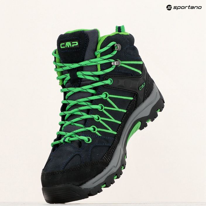 CMP Rigel Mid blue/gecko children's trekking boots 9