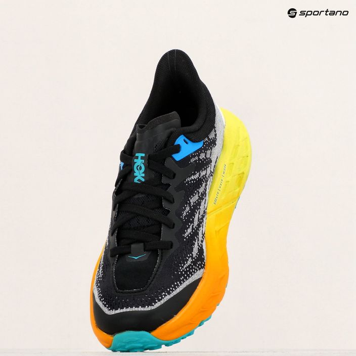 Women's running shoes HOKA Speedgoat 5 black/evening primrose 9