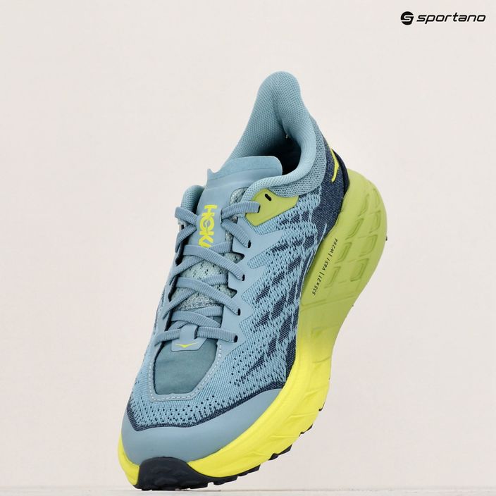 Men's running shoes HOKA Speedgoat 5 stone blue/dark citron 9