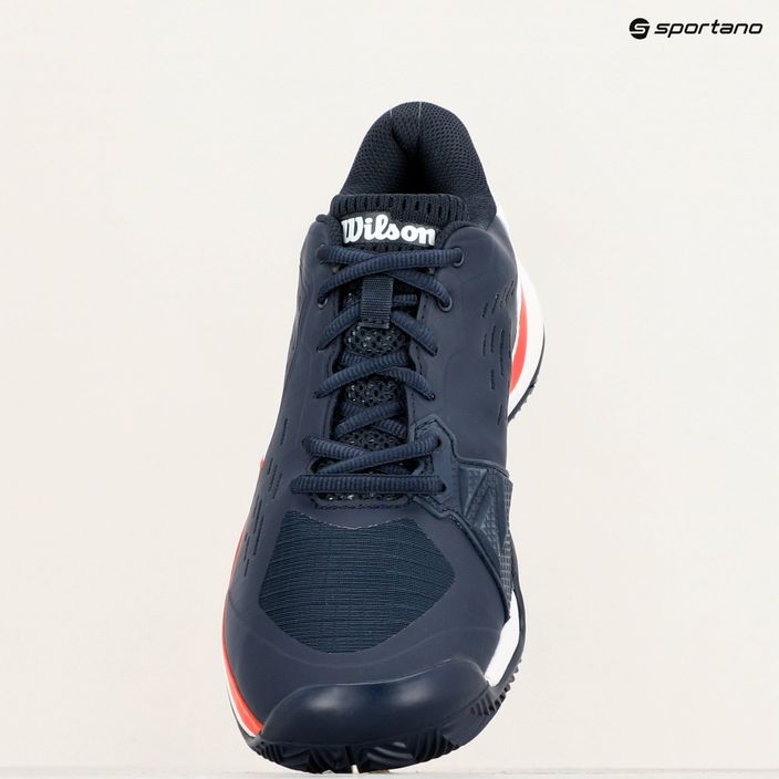 Wilson Rush Pro Ace Clay men's tennis shoes navy blazer/white/infrared 16