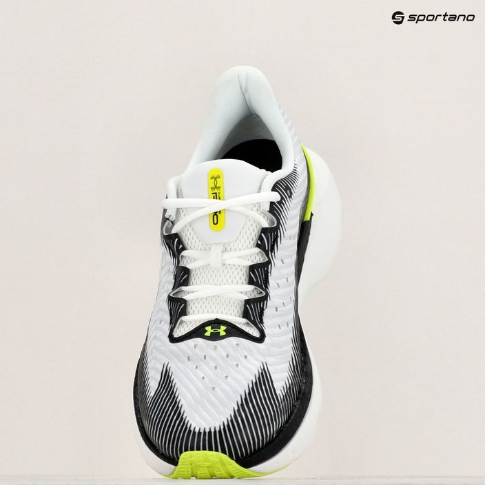 Under Armour Infinite Pro men's running shoes white/black/high vis yellow 15