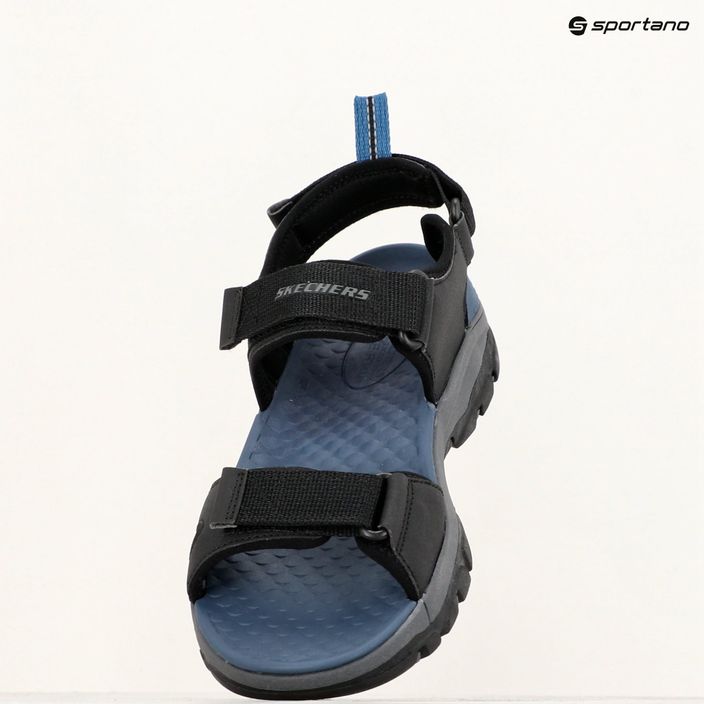 SKECHERS men's Tresmen Ryer sandals black 14