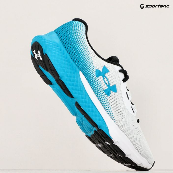 Under Armour Charged Rogue 4 white/circuit teal/circuit teal men's running shoes 15