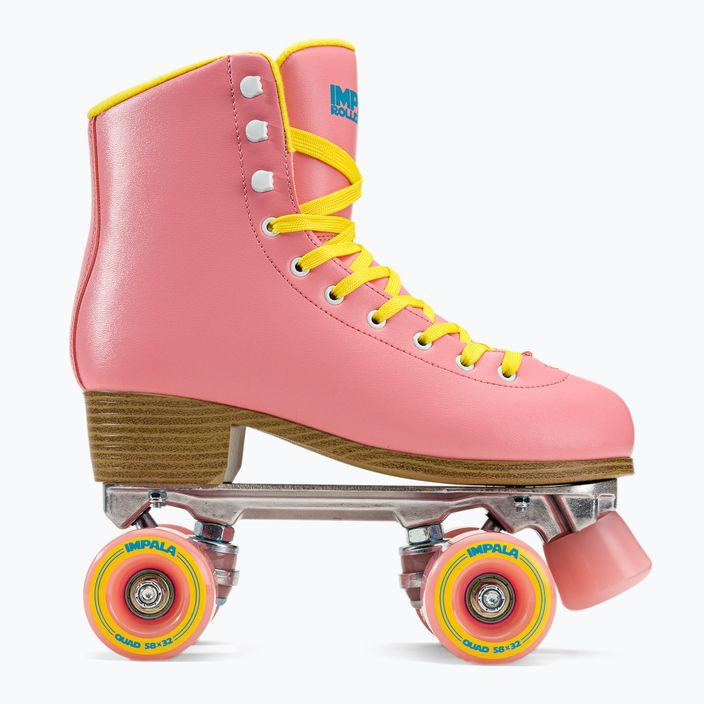 Women's IMPALA Quad Skates pink and yellow 4