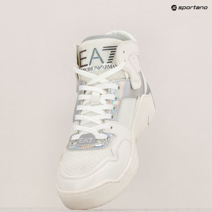 EA7 Emporio Armani Basket Mid white/iridescent shoes 9