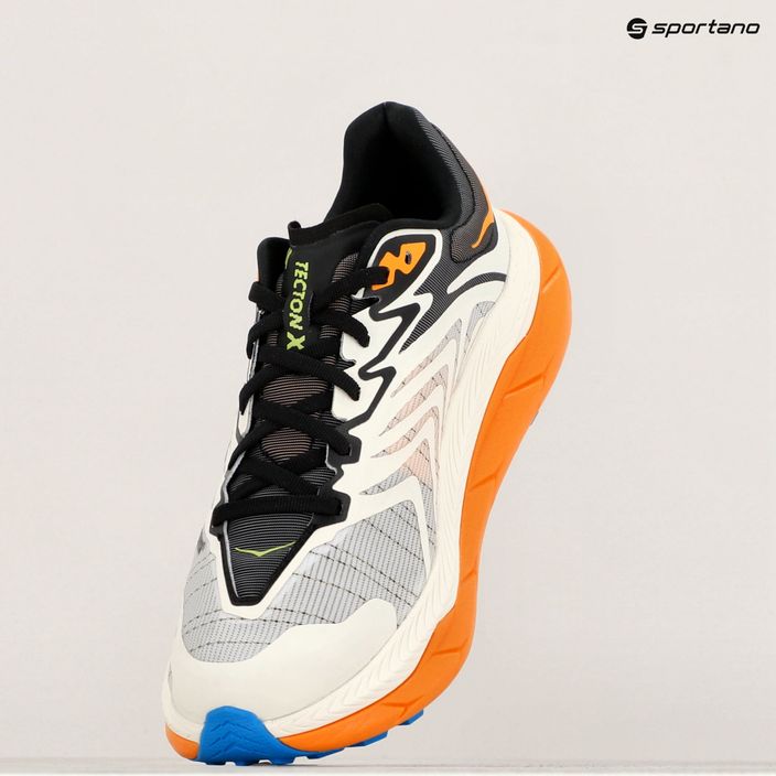 Men's running shoes HOKA Tecton X 2 white/solar flare 17