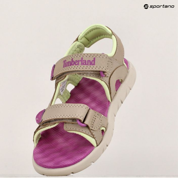 Timberland Perkins Row 2 Strap pure cashmere children's sandals 9