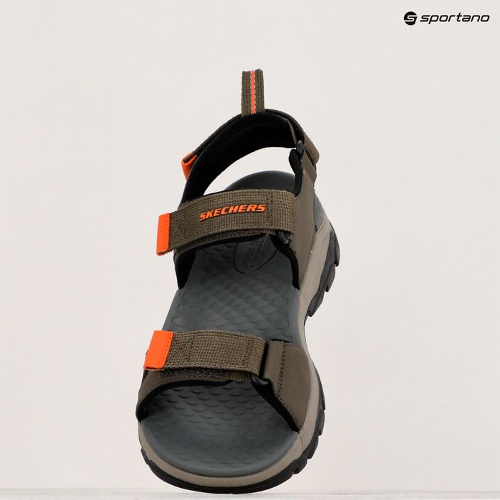 SKECHERS Tresmen Ryer olive/black/orange men's sandals 14