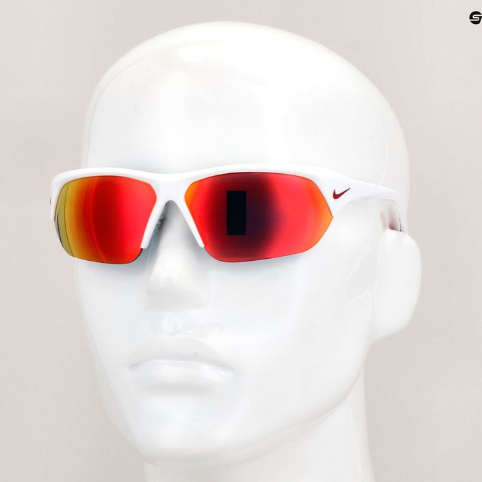 Nike Skylon Ace men's sunglasses white/grey w/red mirror 6
