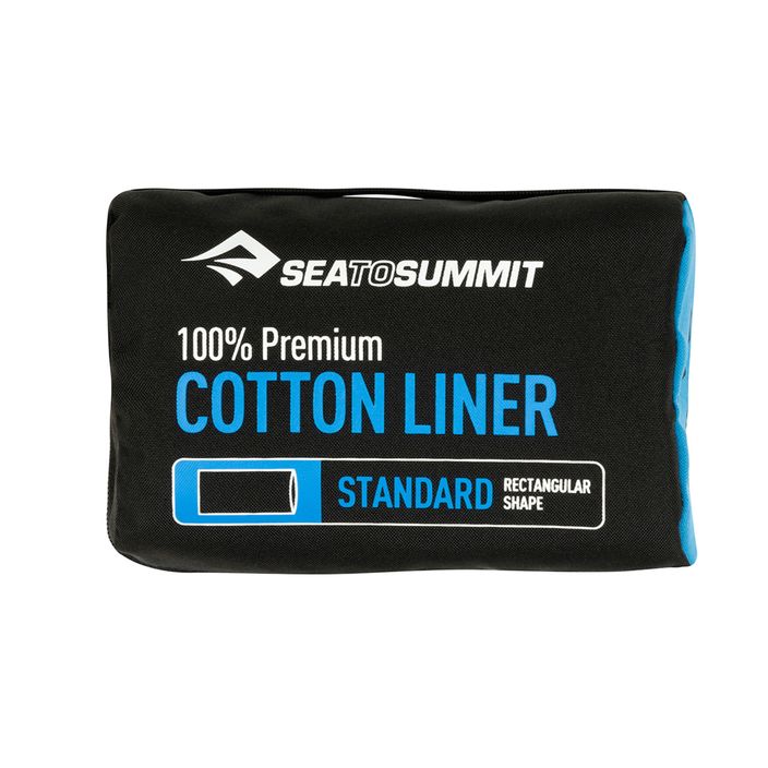 Sea to Summit Premium Cotton Travel Sleeping Bag Liner navy blue ASTDOSNB 2