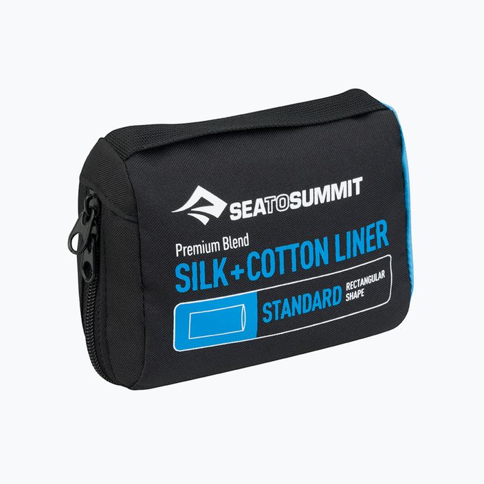 Sea to Summit Silk/Cotton Travel Sleeping Bag Liner Standard green ASLKCTNSTDSF
