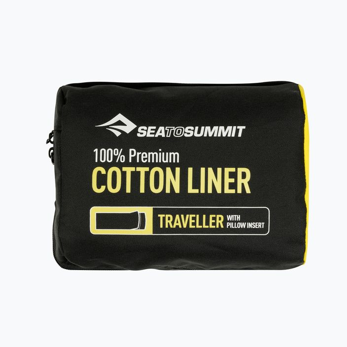 Sea to Summit Premium Cotton Travel Sleeping Bag Liner - Standard Rectangular green ASTDOSGN 2