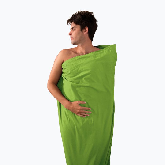 Sea to Summit Premium Cotton Travel Sleeping Bag Liner - Standard Rectangular green ASTDOSGN 4