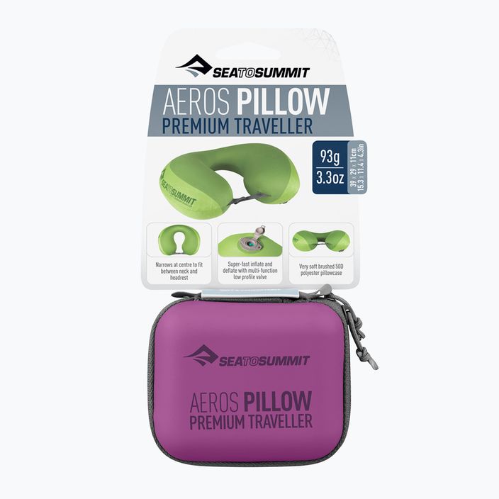 Sea to Summit Aeros Premium Traveller cushion magenta 6