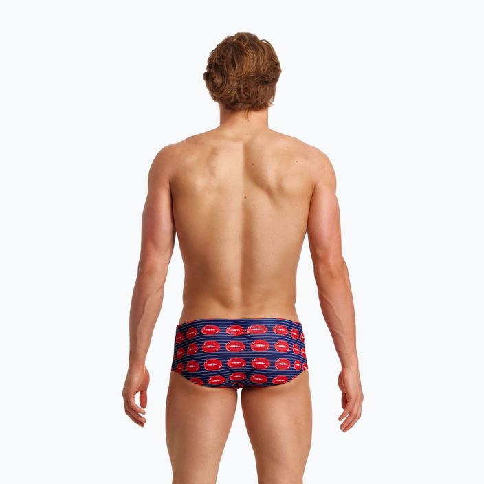 Men's Funky Trunks Sidewinder swim boxers navy blue and red FTS010M71411 6