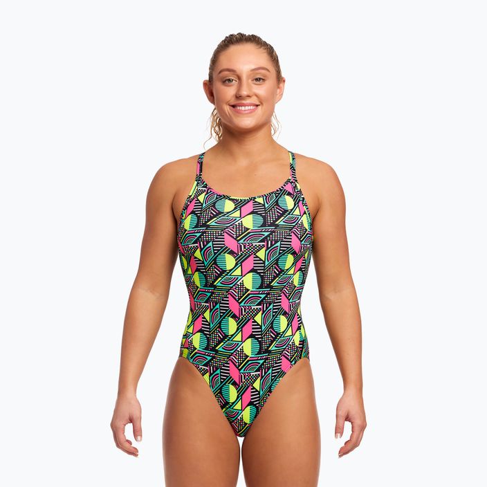 Women's one-piece swimsuit Funkita Diamond Back One Piece dot matrix 5