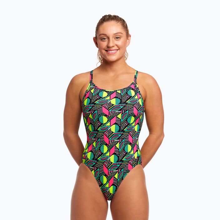 Women's one-piece swimsuit Funkita Diamond Back One Piece dot matrix 6