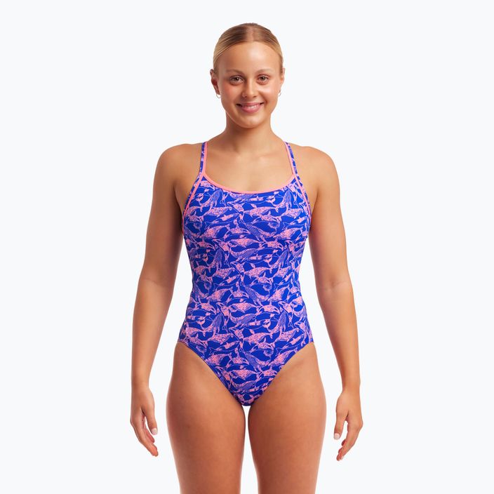 Women's Funkita Diamond Back One Piece minky pinky swimsuit 5