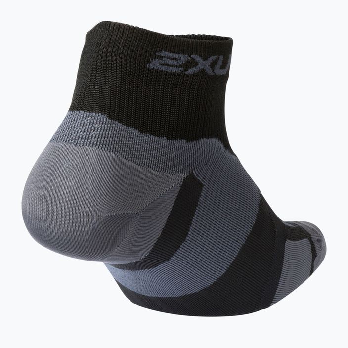 2XU Vectr Ultralght 1/4 Crew sports socks black UA5046E 2