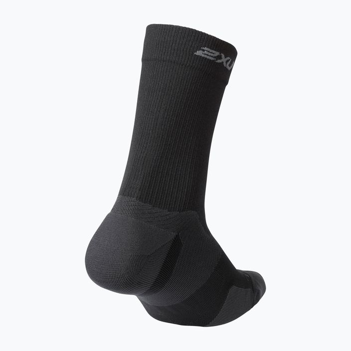 2XU Vectr Cushion Crew sports socks black UA5053E 2