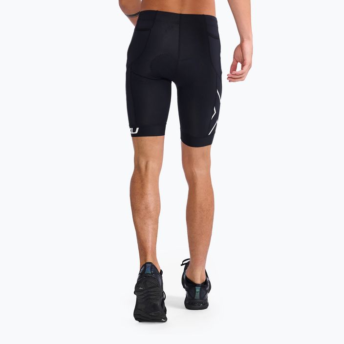Men's 2XU Core Tri shorts black/white 2