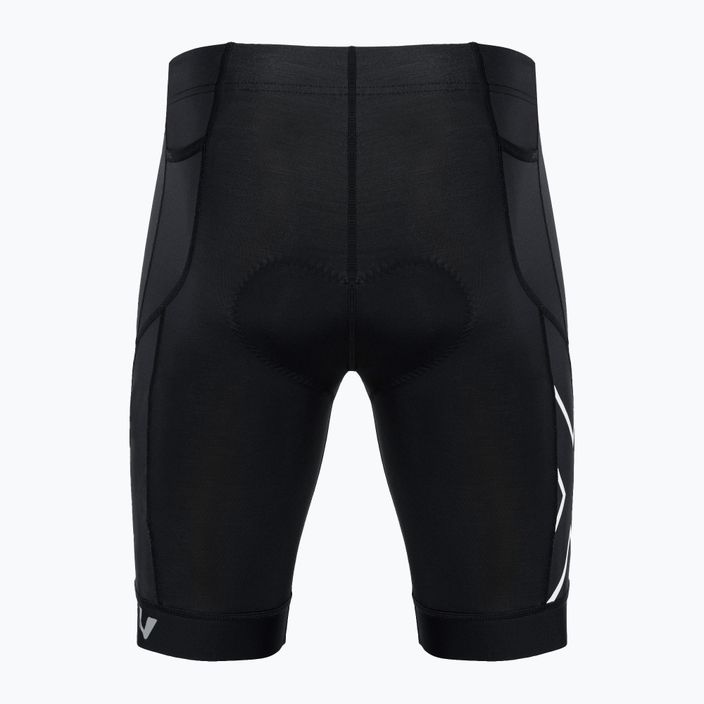 Men's 2XU Core Tri shorts black/white 6