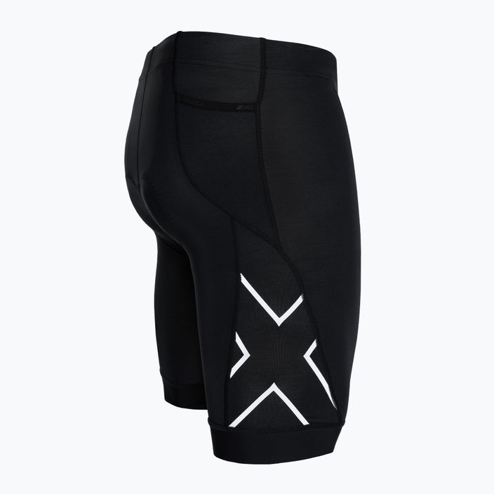 Men's 2XU Core Tri shorts black/white 7