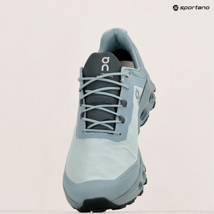 Men's On Running Cloudvista Waterproof glacier/cobbie running shoes 15
