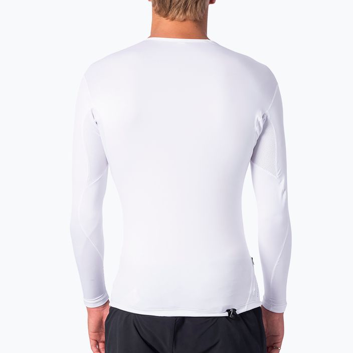 Men's Rip Curl Tech Bomb swim shirt white WLY7JM 2