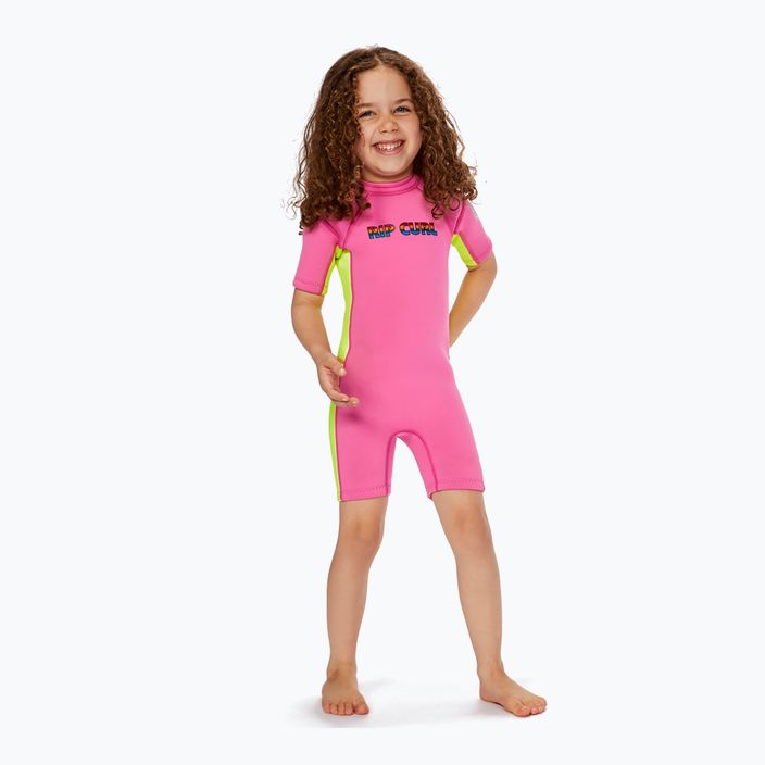 Rip Curl Groms Omega B/Zip Spring 20 Children's Swim Foam Pink 115BSP