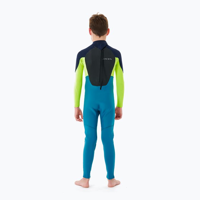 Rip Curl Omega 4/3GB B/Zip 49 blue/blue children's wetsuit 113BFS 2