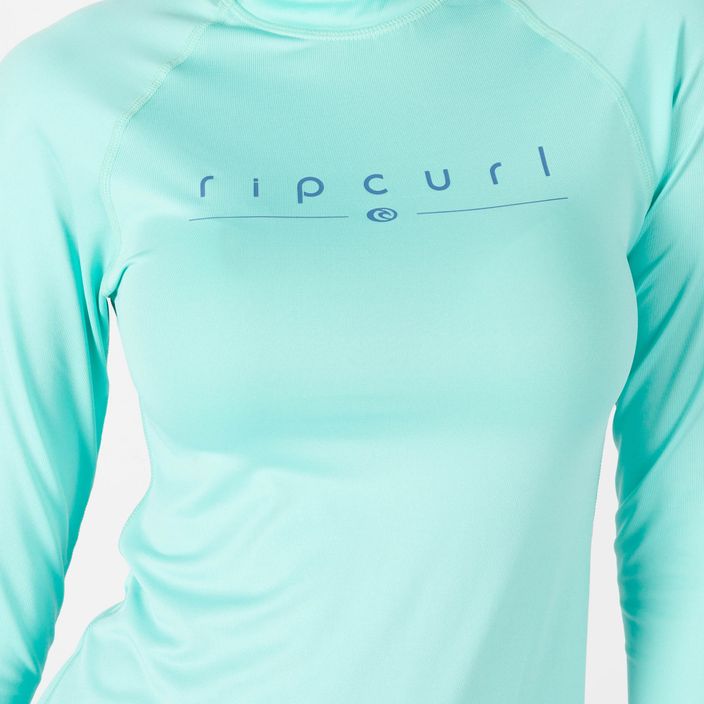 Rip Curl Golden Rays women's swim shirt light blue WLY3FW 4