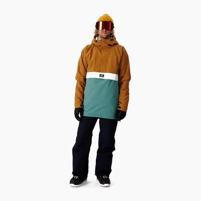 Men's Rip Curl Primative brown-green snowboard jacket 000MOU 146 5