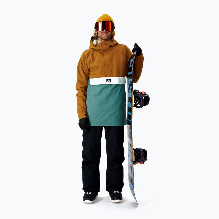 Men's Rip Curl Primative brown-green snowboard jacket 000MOU 146 6
