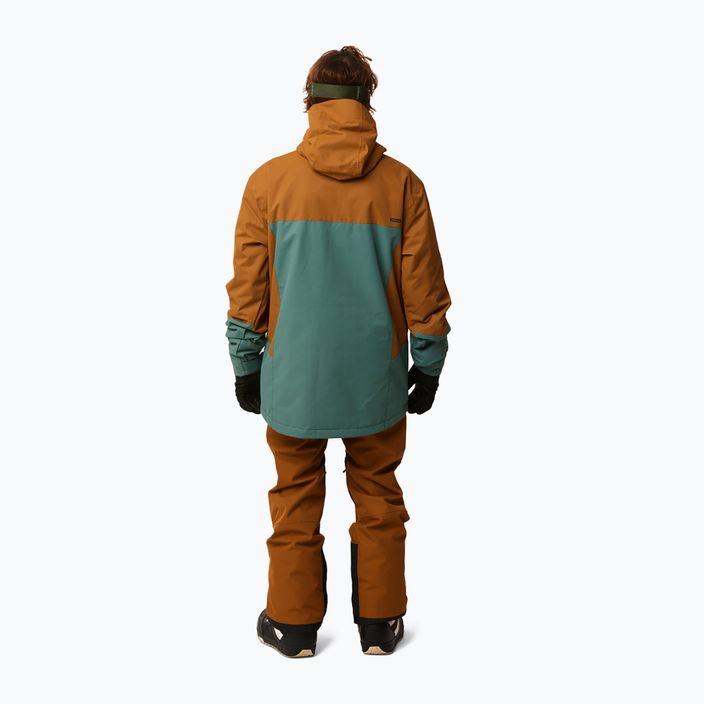 Men's Rip Curl Pinnacle green-brown snowboard jacket 004MOU 146 6