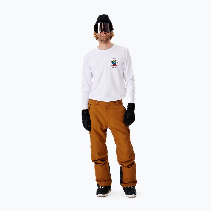 Men's Rip Curl Rocker brown snowboard trousers 007MOU 146 5
