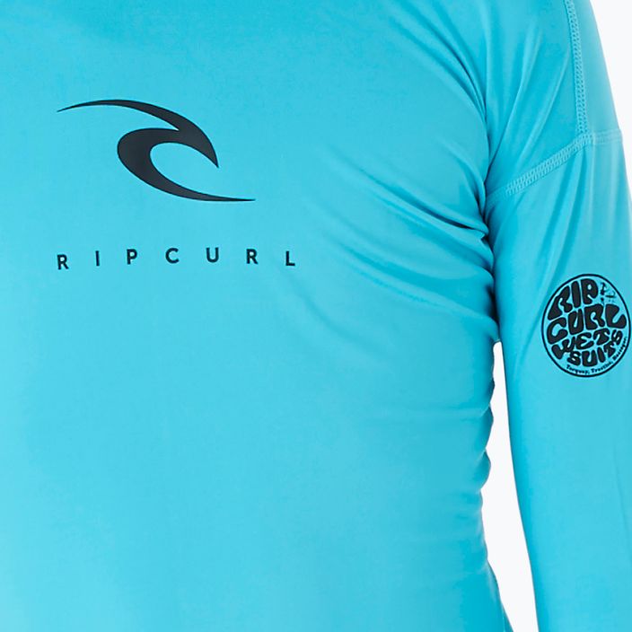 Rip Curl Corps Rash Vest 70 children's swim shirt blue 11MBRV 3