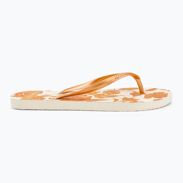 Rip Curl Oceans Together 172 women's flip flops white and brown 15RWOT 2