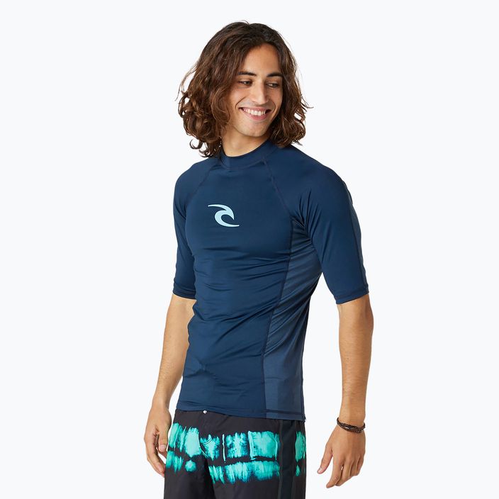 Men's Rip Curl Waves Upf Perf S/S swim shirt dark navy 3