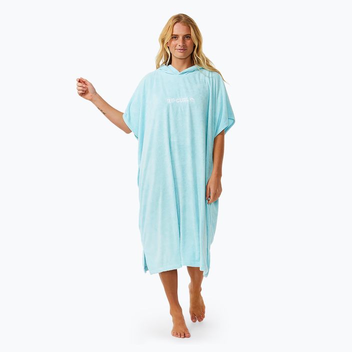 Rip Curl Classic Surf Hooded sky blue women's poncho 2