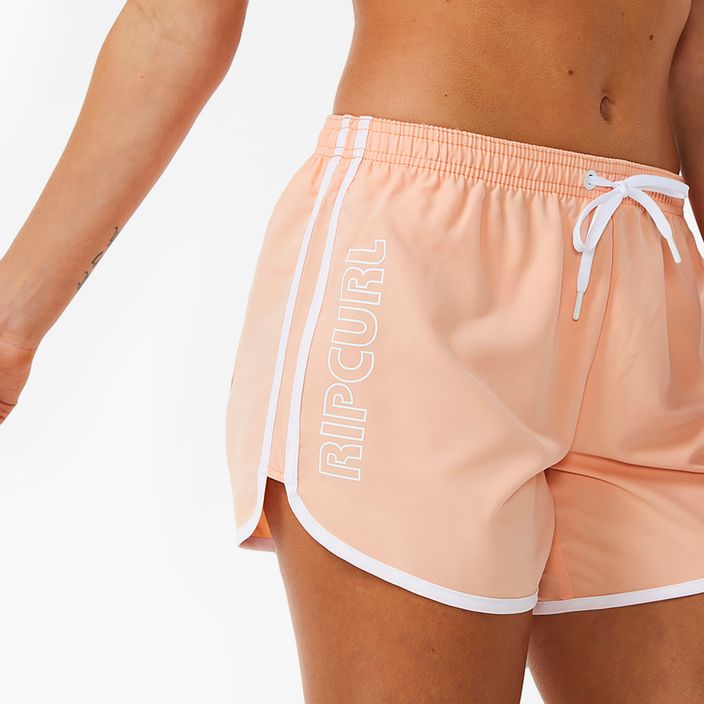 Women's Rip Curl Out All Day 5" bright peach swim shorts 5