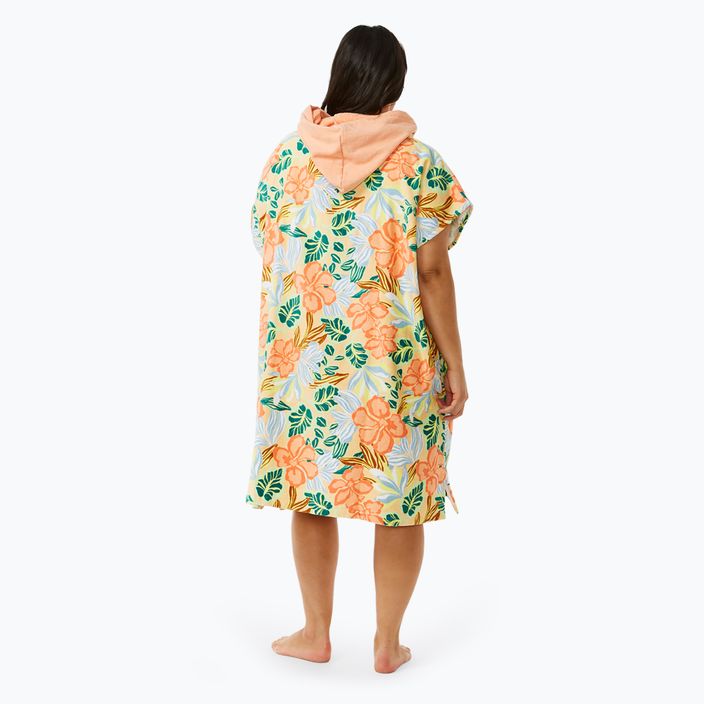 Women's Rip Curl Mixed Hooded light orange poncho 3