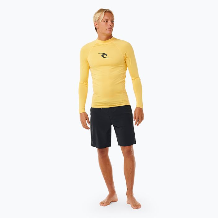 Men's Rip Curl Waves Upf Perf L/S swimming longsleeve yellow 2