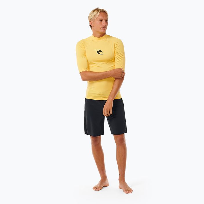 Men's Rip Curl Waves Upf Perf S/S swim shirt yellow 2