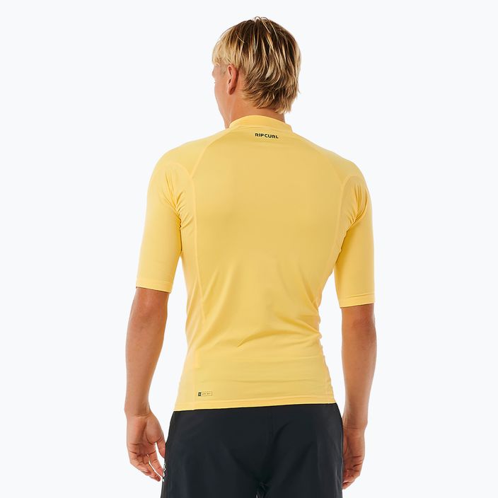 Men's Rip Curl Waves Upf Perf S/S swim shirt yellow 4