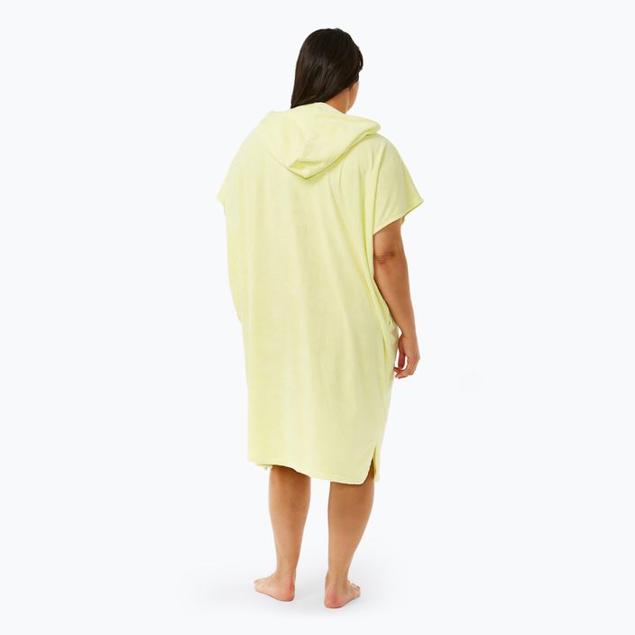 Women's Rip Curl Classic Surf Hooded bright yellow poncho 3