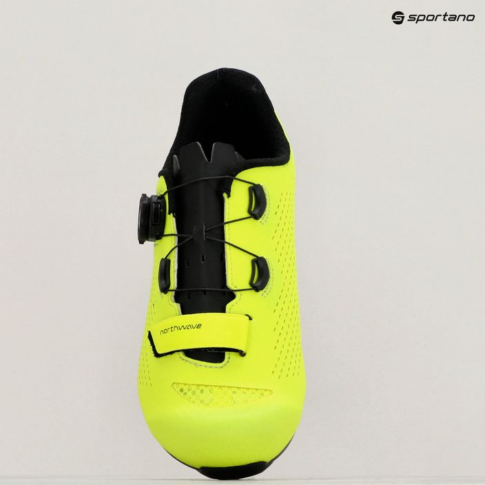 Men's Northwave Storm Carbon 2 yellow fluo/black road shoe 10