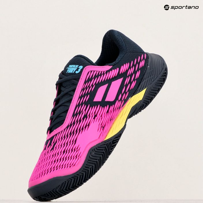 Babolat Propulse Fury 3 Clay dark blue/pink aero men's tennis shoes 15