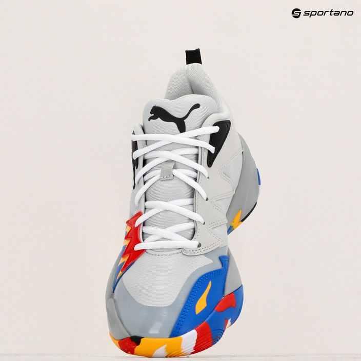 PUMA Genetics men's basketball shoes glacial gray/cool mid gray 18