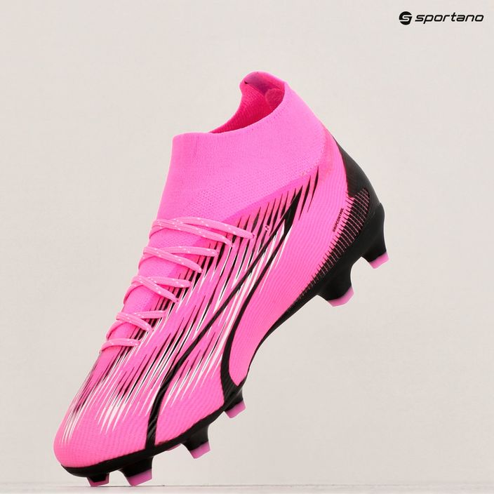 PUMA Ultra Pro FG/AG Jr poison pink/puma white/puma black children's football boots 15